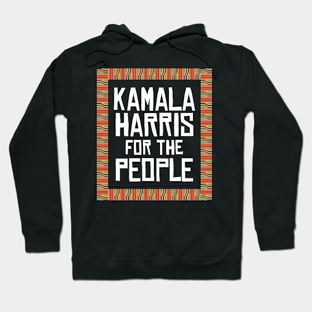 Kamala Harris for the people afro american pattern Hoodie by opippi